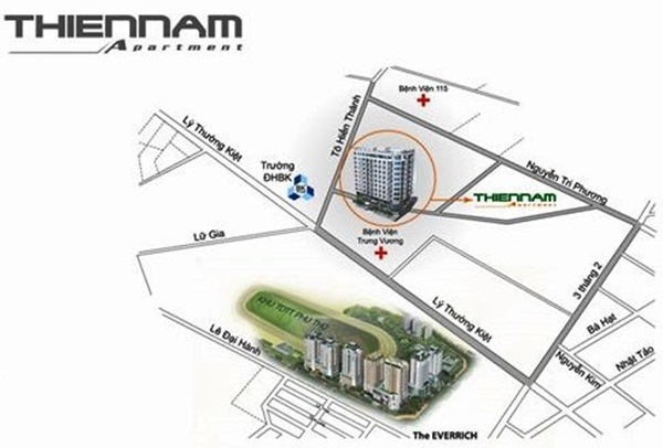 vi tri can ho thien nam quan 10 - Khu căn hộ Thiên Nam Apartment – quận 10