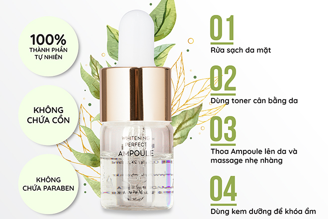 cách sử dụng ampoule hanvely trong quy trình chăm sóc da