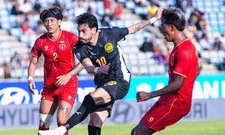 Malaysia thắng ngược Myanmar 2-1: Sao nhập tịch Josue ghi 2 bàn trong 5 phút